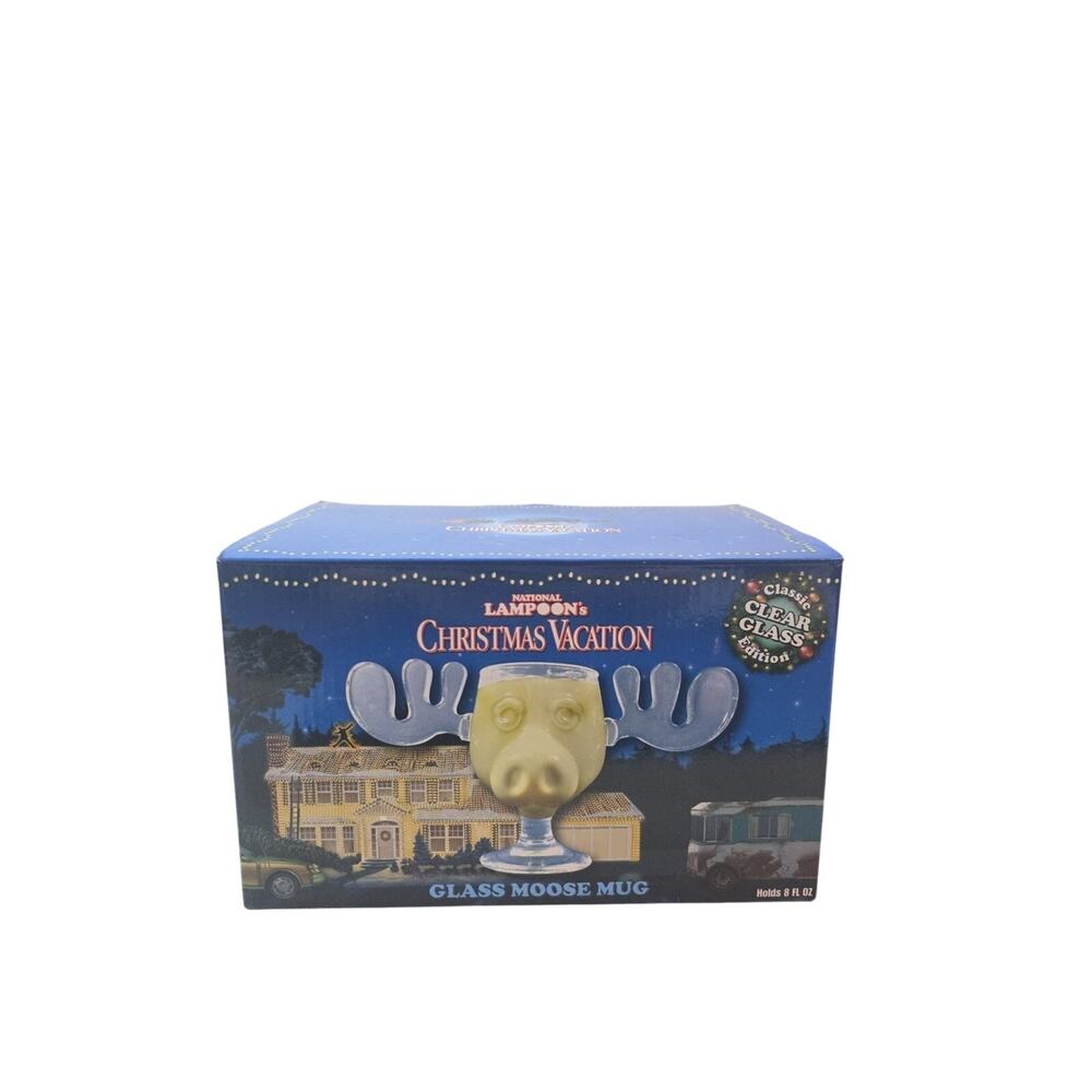 Official Licensed National Lampoons Christmas Vacation glass Moose Mug New